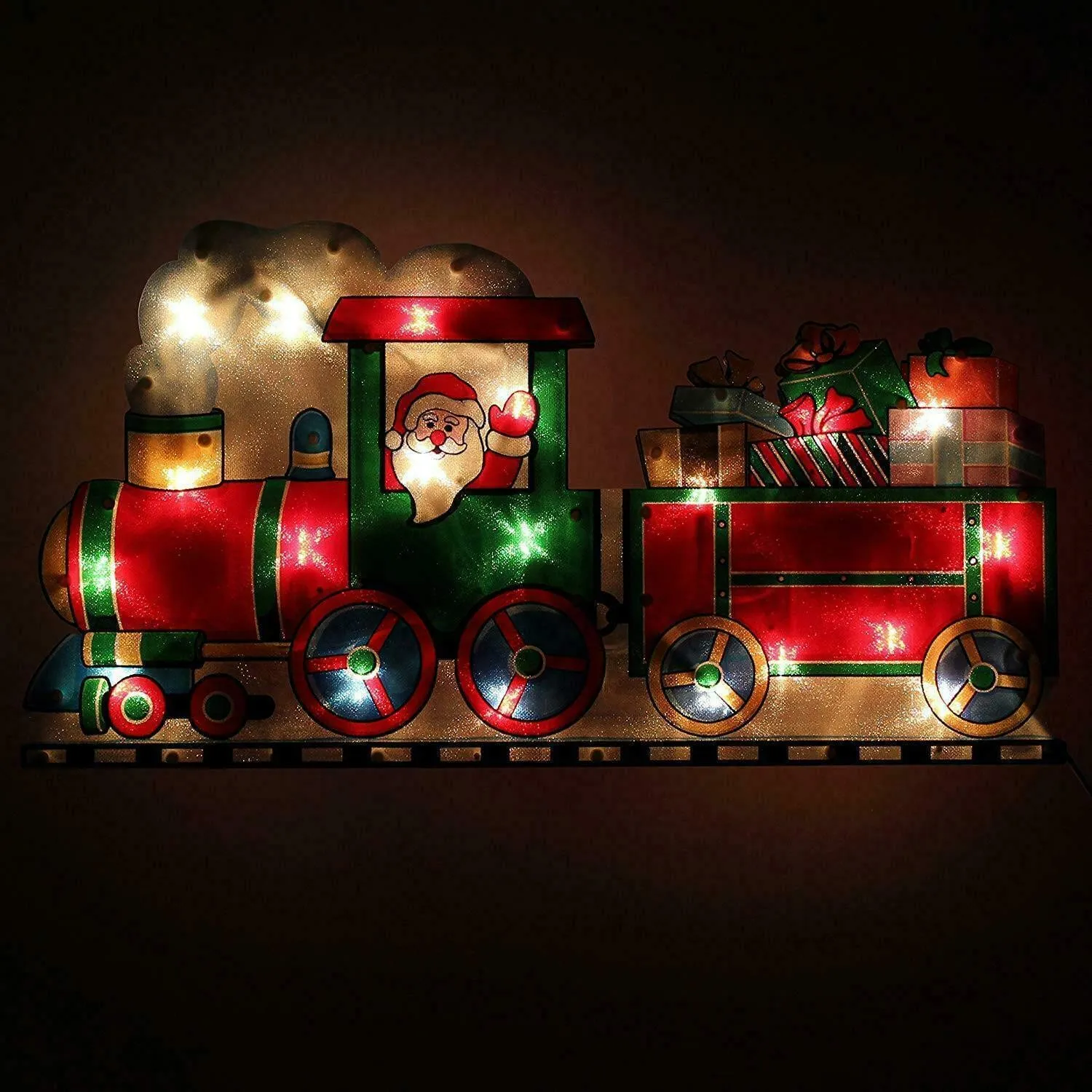 Train Sign Christmas LED Light Silhouette