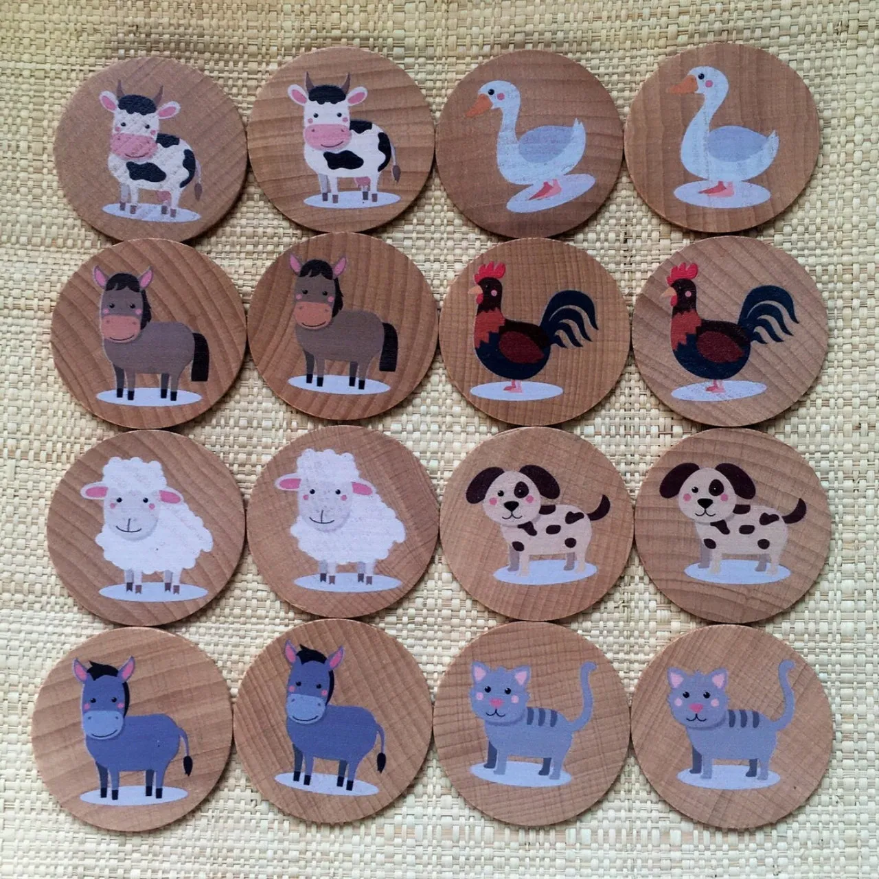 Unfinished Wooden Pieces with Holes Craft Kits