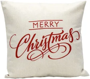 Wonder Sofa Pillow Case, Merry Christmas Decorative Pillow Cover