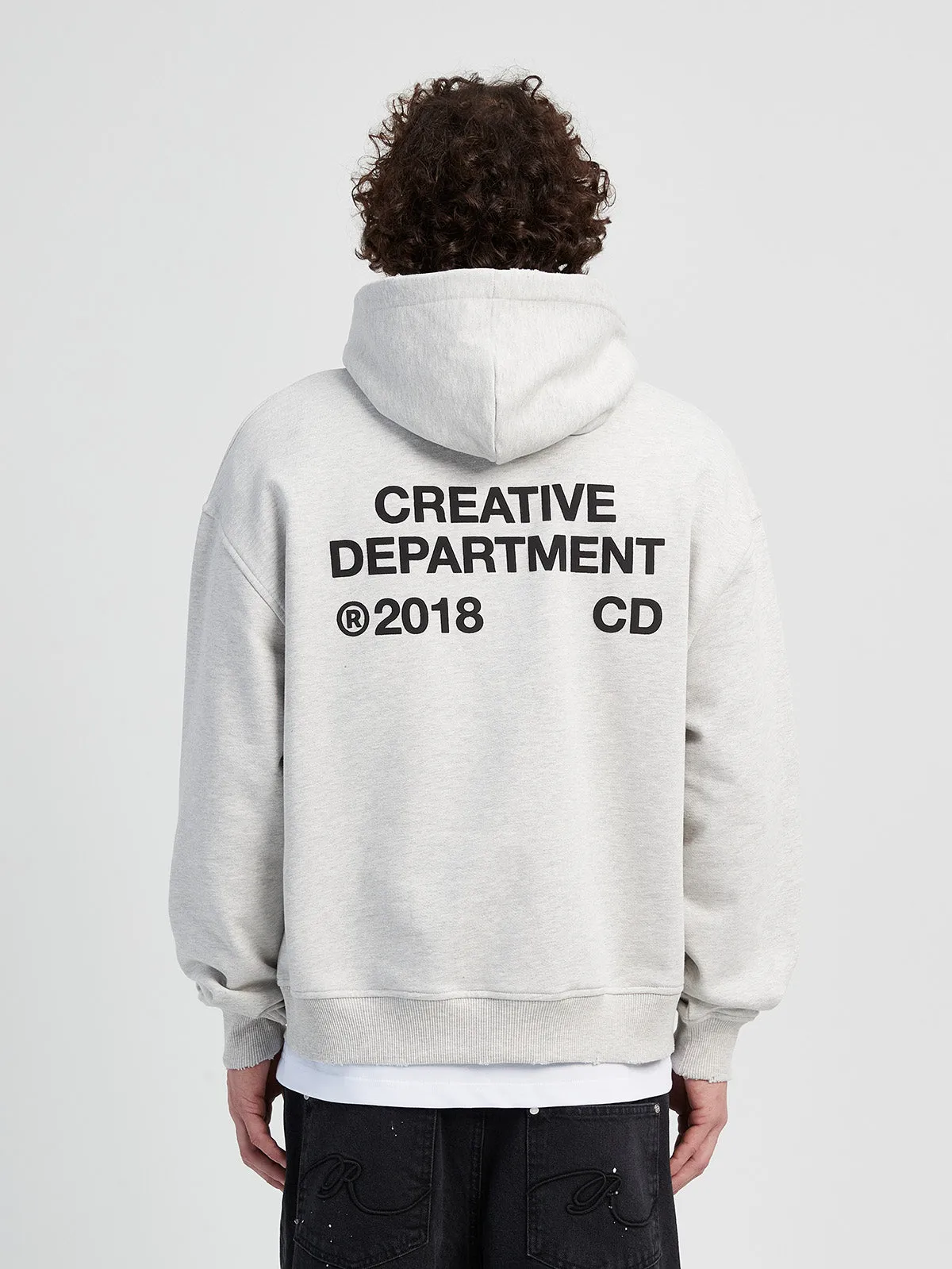 ZIP-HOODIE CREATIVE DEPT - MELANGE